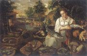 CAMPI, Vincenzo The Fischverkauferin oil painting picture wholesale